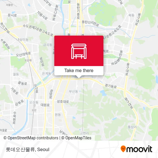 롯데오산물류 map