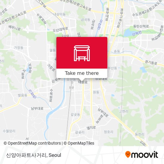 신양아파트사거리 map