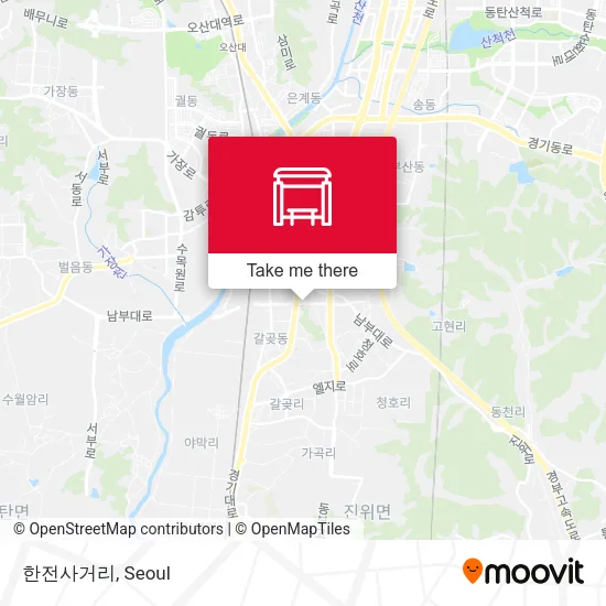 한전사거리 map
