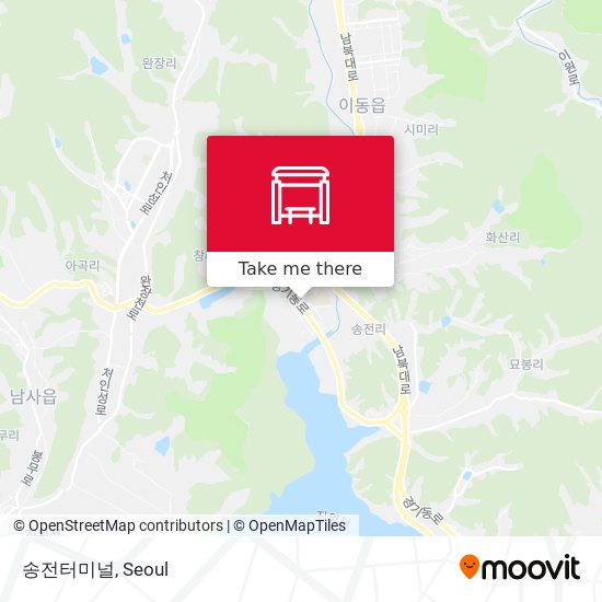 송전터미널 map