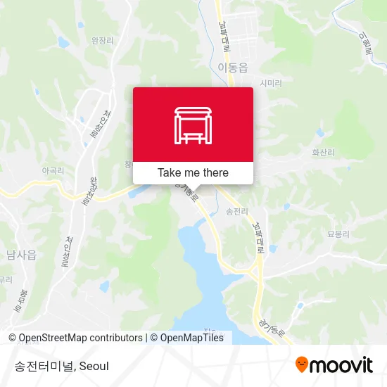 송전터미널 map