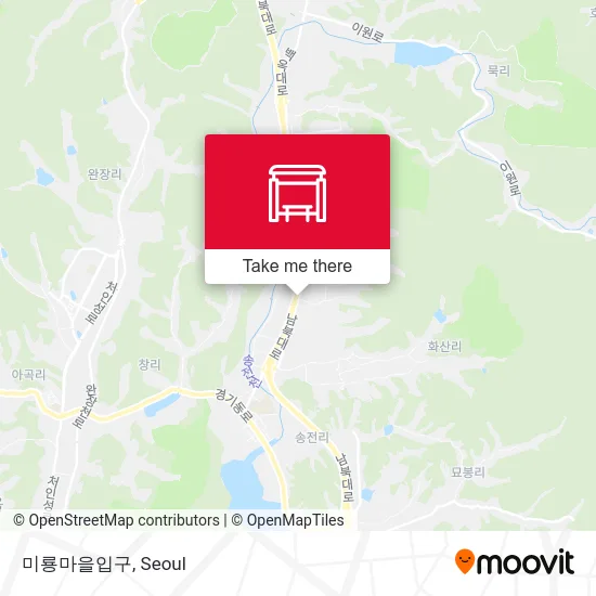 미룡마을입구 map