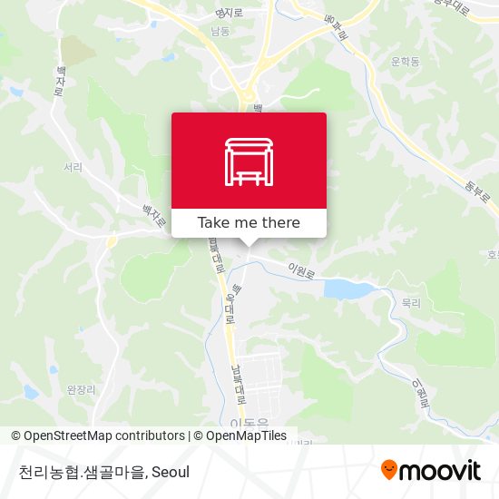 천리농협.샘골마을 map