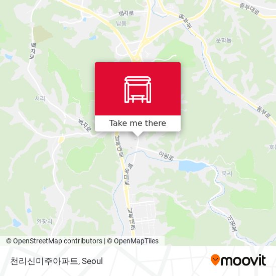 천리신미주아파트 map