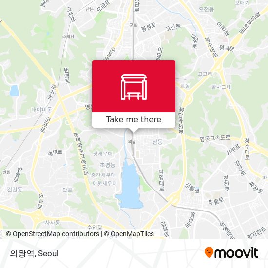 의왕역 map