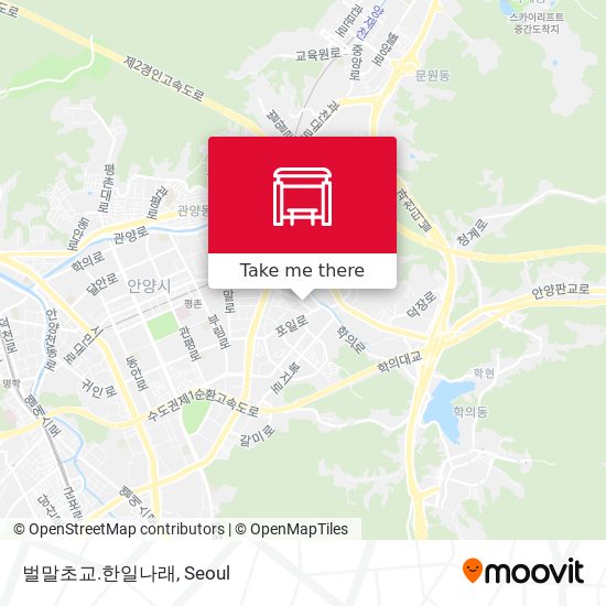 벌말초교.한일나래 map