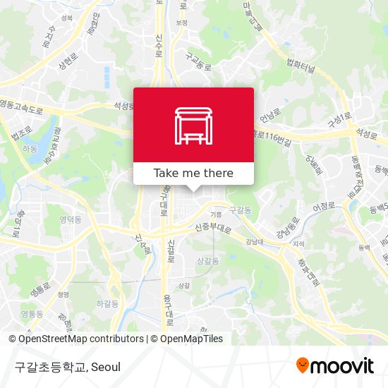 구갈초등학교 map