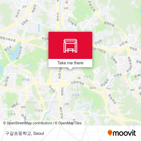 구갈초등학교 map