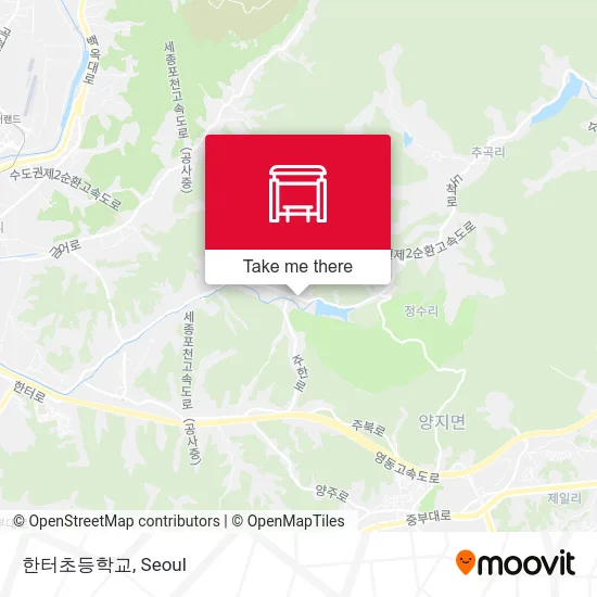 한터초등학교 map