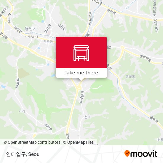 안터입구 map