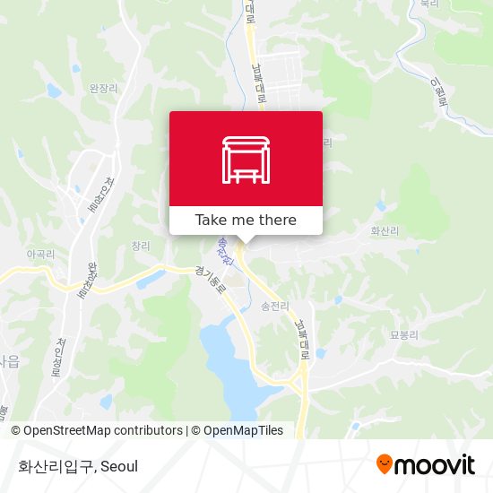 화산리입구 map