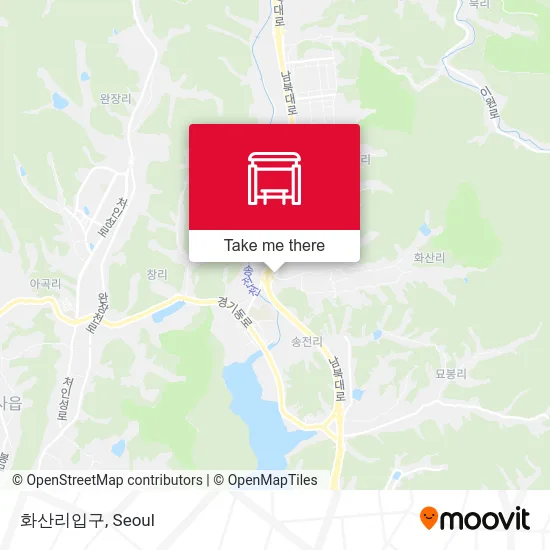 화산리입구 map