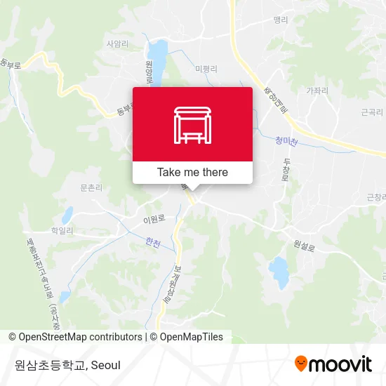 원삼초등학교 map