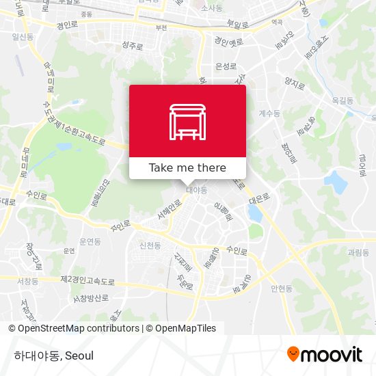 하대야동 map