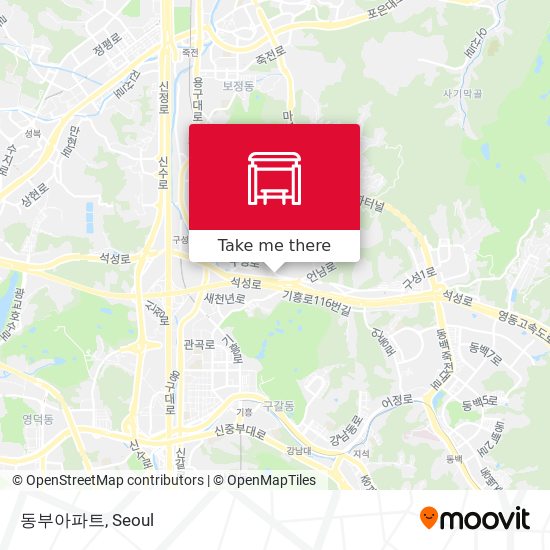 동부아파트 map