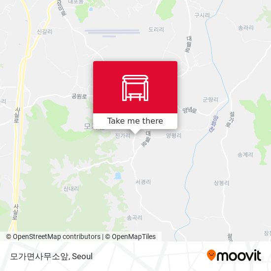 모가면사무소앞 map