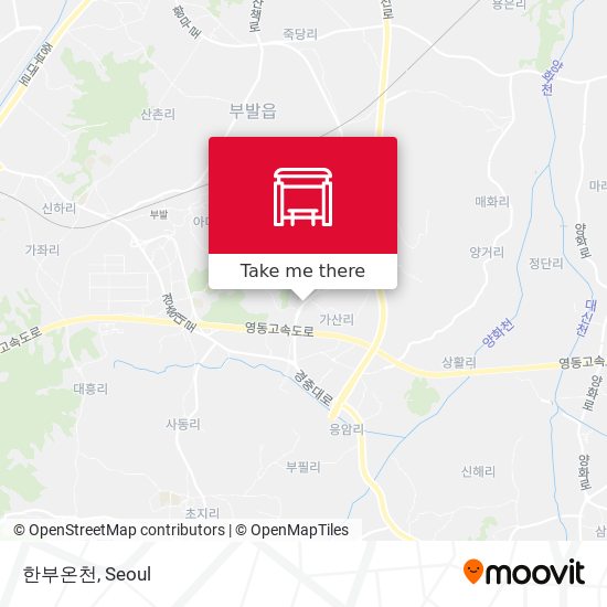 한부온천 map