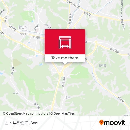 신기부락입구 map