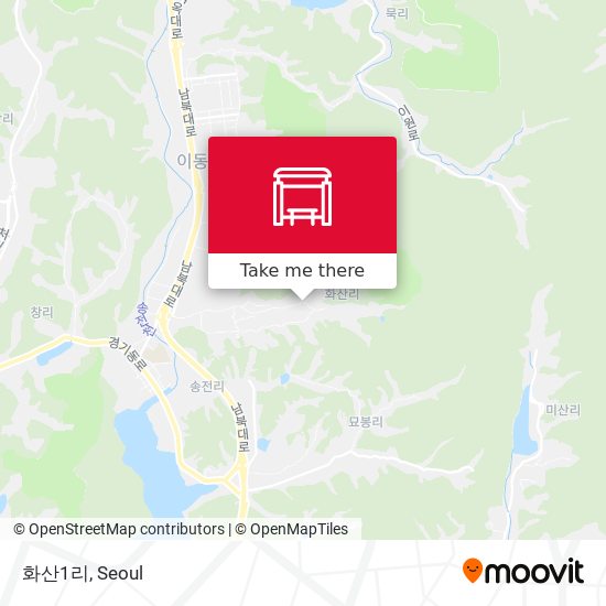화산1리 map