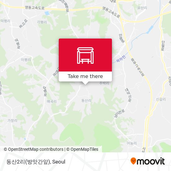 동산2리(방앗간앞) map
