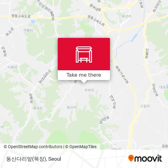 동산다리앞(목장) map