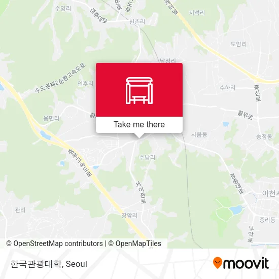 한국관광대학 map