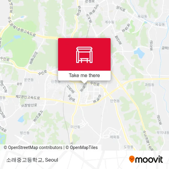 소래중고등학교 map