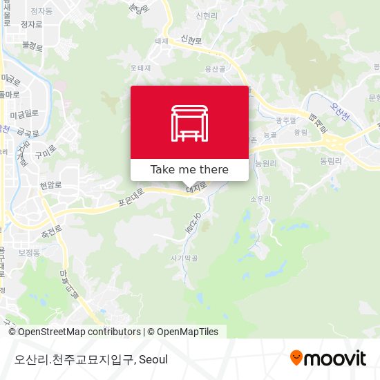 오산리.천주교묘지입구 map