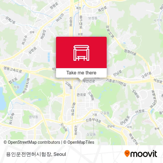 용인운전면허시험장 map
