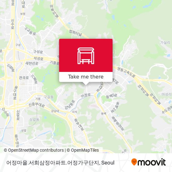 어정마을.서희삼정아파트.어정가구단지 map