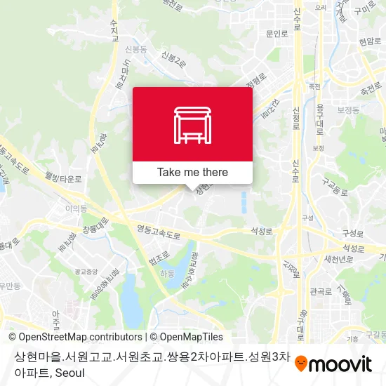상현마을.서원고교.서원초교.쌍용2차아파트.성원3차아파트 map