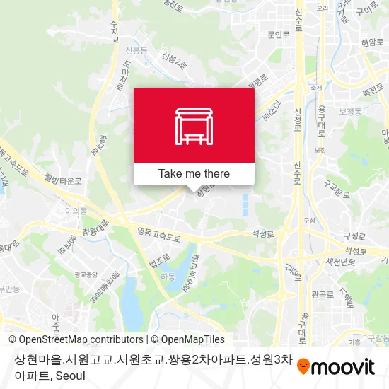 상현마을.서원고교.서원초교.쌍용2차아파트.성원3차아파트 map