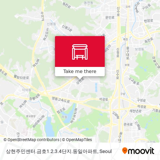 상현주민센터.금호1.2.3.4단지.동일아파트 map