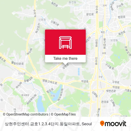 상현주민센터.금호1.2.3.4단지.동일아파트 map