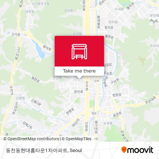 동천동현대홈타운1차아파트 map