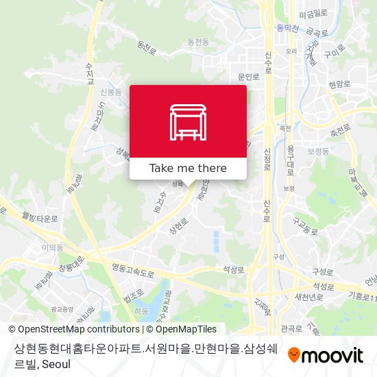 상현동현대홈타운아파트.서원마을.만현마을.삼성쉐르빌 map