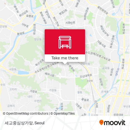 세교중심상가앞 map