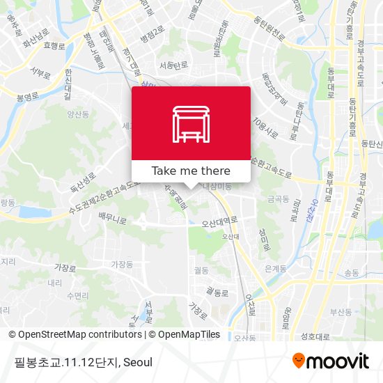 필봉초교.11.12단지 map