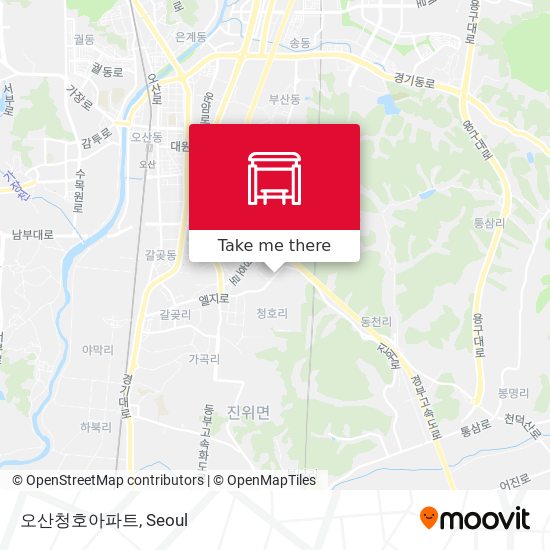 오산청호아파트 map