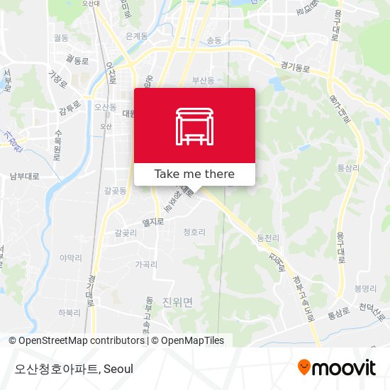 오산청호아파트 map