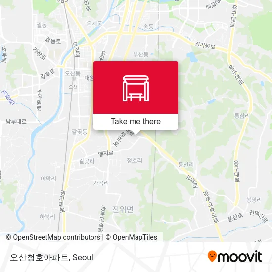 오산청호아파트 map