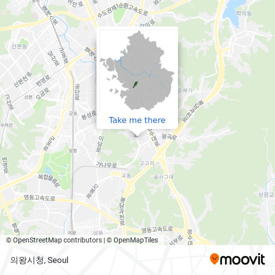 의왕시청 map