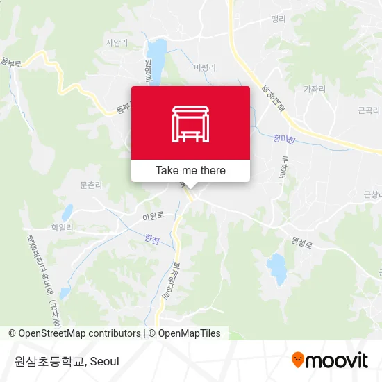 원삼초등학교 map