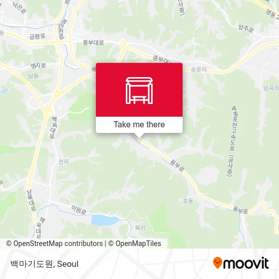 백마기도원 map