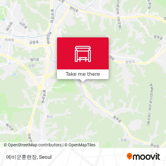 예비군훈련장 map