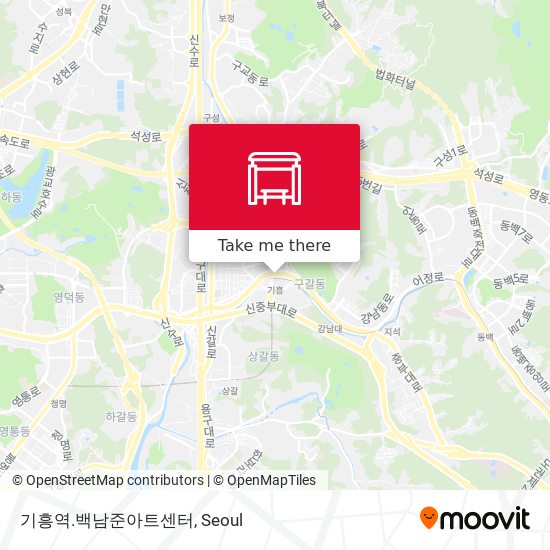 기흥역.백남준아트센터 map