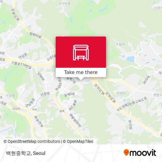 백현중학교 map