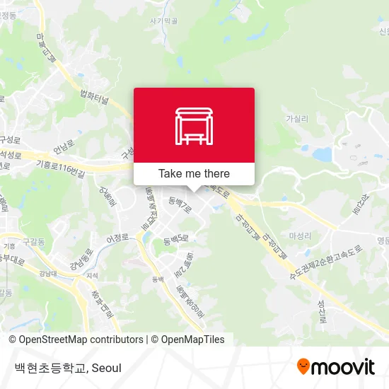 백현초등학교 map