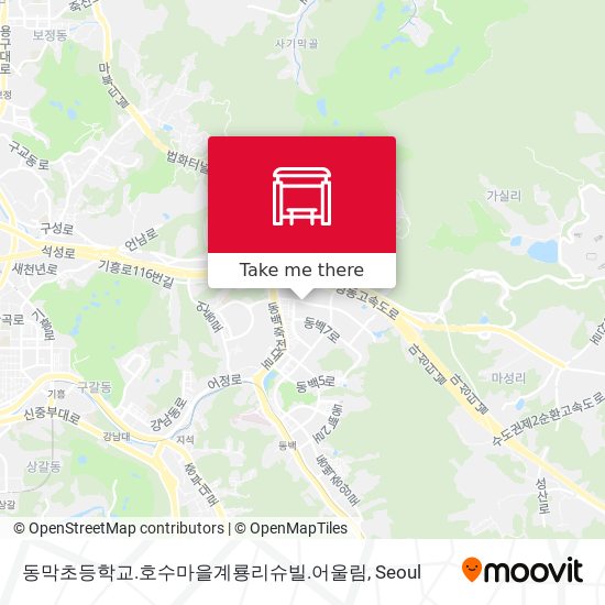 동막초등학교.호수마을계룡리슈빌.어울림 map