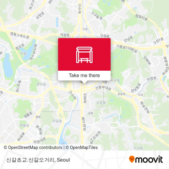 신갈초교.신갈오거리 map
